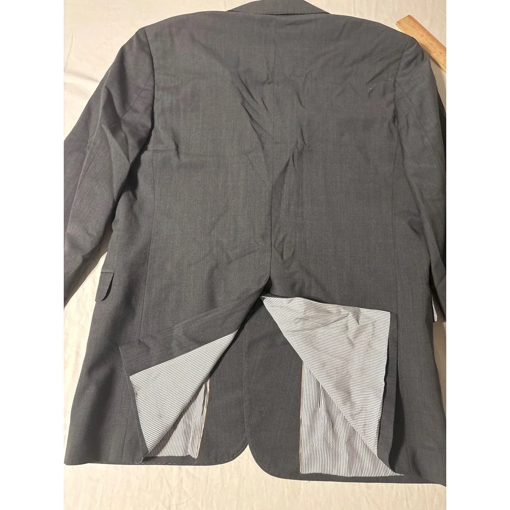 Brooks Brothers Explorer Blazer Mens 42L Gray Regent Fit 2-Button‎ Coat